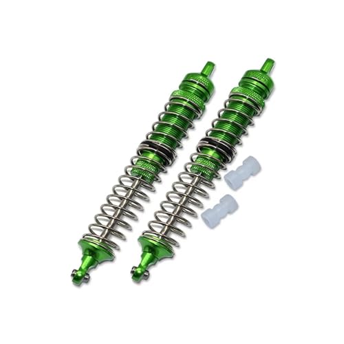 JYYTERD RC Auto Upgrade-Teile Kompatibel Mit LOSI Für LMT 4WD Für Monster Truck 1/8 RC Auto Metall-Upgrade-Teile 130 Mm Vorne Hinten Für Universal-Stoßdämpfer LOS243013(Green) von JYYTERD