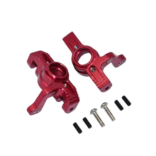 JYYTERD RC Auto Upgrade-Teile Kompatibel Mit LOSI Für Lasernut Für Tenacity Für Ultra DB Pro 1/10 RC Auto-Upgrade-Teile, Metall-Frontlenkbecher-Lenkblock(Red) von JYYTERD