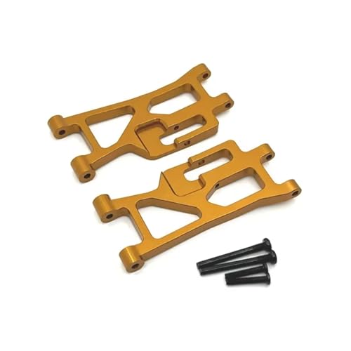 JYYTERD RC Auto Upgrade-Teile Kompatibel Mit MJX 14209 14210 1/14 Ferngesteuerten Autoteilen, Metall-Upgrade, Modifizierter Hinterer Saumarm(Yellow) von JYYTERD