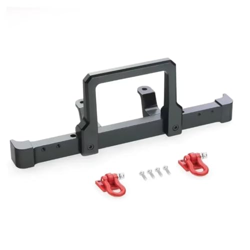 JYYTERD RC Auto Upgrade-Teile Kompatibel Mit MN D90 D91 D96 MN90 Für MN99S 1/12 RC Auto Upgrade Teile Zubehör Metall Frontstoßstange(Black) von JYYTERD