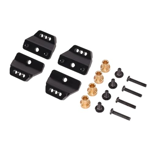 JYYTERD RC Auto Upgrade-Teile Kompatibel Mit MN Für MN168 Für MN82 LC79 Für MN78 99s V2 1/12 Fernbedienung Auto Metall Upgrade Zubehör Teile Stoßdämpfer Halterung(Black) von JYYTERD