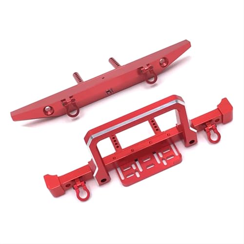 JYYTERD RC Auto Upgrade-Teile Kompatibel Mit MN999 MN222 Für TRX4 Für SCX10 90046 90047 1/10 RC Crawler Auto Upgrade Teile Metall Vorne Hinten Stoßstange von JYYTERD