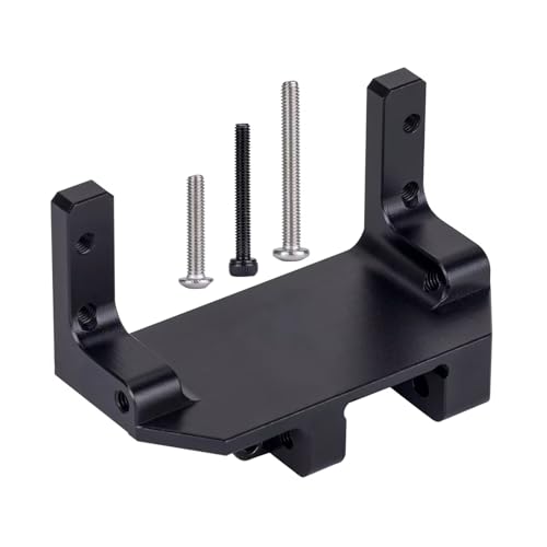 JYYTERD RC Auto Upgrade-Teile Kompatibel Mit SCX10 III Upgrade-Teilen Aus Aluminiumlegierung, Servo Auf Achsmontage, AR45P Portalachse, 4-Link-Aufhängung Für 1/10 RC Crawler Car(Black) von JYYTERD