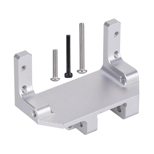 JYYTERD RC Auto Upgrade-Teile Kompatibel Mit SCX10 III Upgrade-Teilen Aus Aluminiumlegierung, Servo Auf Achsmontage, AR45P Portalachse, 4-Link-Aufhängung Für 1/10 RC Crawler Car(Silver) von JYYTERD