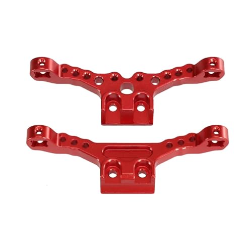 JYYTERD RC Auto Upgrade-Teile Kompatibel Mit SCY 18101 18102 Upgrade-Teile, Zubehör, Metall-Vorder- Und Hinterradaufhängungshalterung, 1/18 Ferngesteuertes Auto(Red) von hjuink