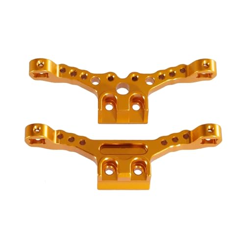 JYYTERD RC Auto Upgrade-Teile Kompatibel Mit SCY 18101 18102 Upgrade-Teile, Zubehör, Metall-Vorder- Und Hinterradaufhängungshalterung, 1/18 Ferngesteuertes Auto(Yellow) von hjuink