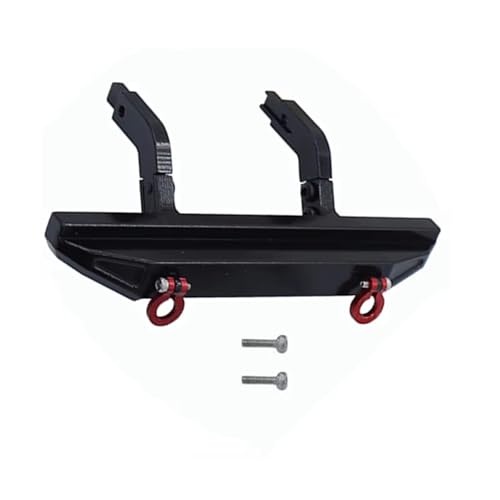 JYYTERD RC Auto Upgrade-Teile Kompatibel Mit TRX4-M 1/18 RC Crawler Car Upgrade Teile Ersatzzubehör Metall Vordere Hintere Stoßstange(Black,Rear) von hjuink