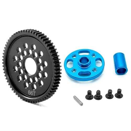 JYYTERD RC Auto Upgrade-Teile Kompatibel Mit TT02 1/10 RC-Auto-Upgrade-Teilezubehör, 66T 54500 Stirnrad Und Zahnradhalterung, Hochgeschwindigkeits-Zahnradsatz von JYYTERD