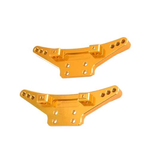 JYYTERD RC Auto Upgrade-Teile Kompatibel Mit WLtoys 104009 12401 12402 12403 12404 12409 Upgrade-Modifikation Vordere Und Hintere Stoßdämpferhalterung RC-Autoteile(Yellow) von JYYTERD