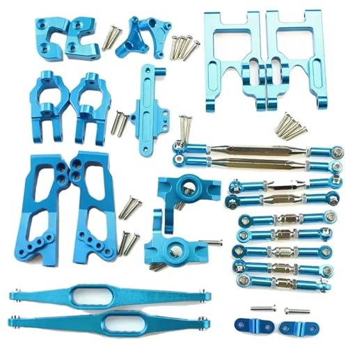 JYYTERD RC Auto Upgrade-Teile Kompatibel Mit WLtoys 12428 12423 Für Feiyue FY03 Q39 Q46 1/12 RC Für Buggy Auto Zubehör Upgrade Teile Kit(Blue) von JYYTERD