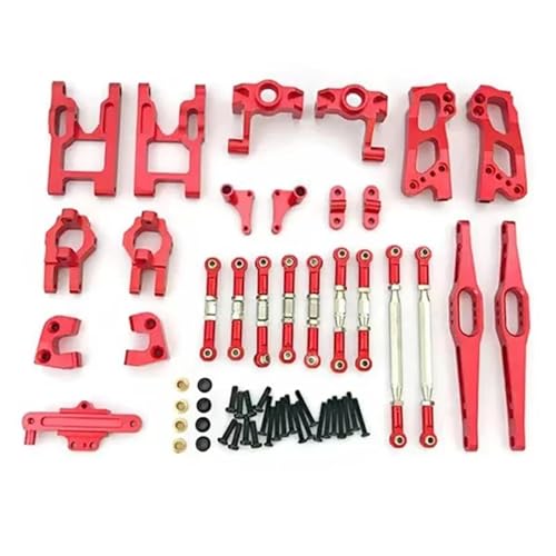 JYYTERD RC Auto Upgrade-Teile Kompatibel Mit WLtoys 12428 12423 Für Feiyue FY03 Q39 Q46 1/12 RC Für Buggy Auto Zubehör Upgrade Teile Kit(Red) von JYYTERD