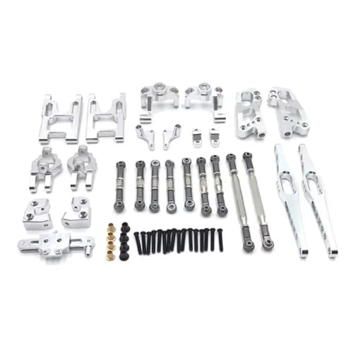 JYYTERD RC Auto Upgrade-Teile Kompatibel Mit WLtoys 12428 12423 Für Feiyue FY03 Q39 Q46 1/12 RC Für Buggy Auto Zubehör Upgrade Teile Kit(Silver) von JYYTERD