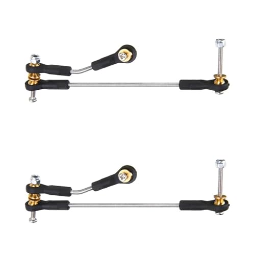 JYYTERD RC Auto Upgrade-Teile Kompatibel Mit WPL C14 C24 C34 B1 B14 B24 B16 B36 1/16 RC Auto Ersatzteile 2 Set Lenkgestänge Servo Link Rod Lenkgestänge von JYYTERD