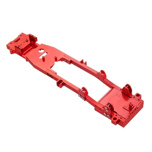 JYYTERD RC Auto Upgrade-Teile Kompatibel Mit WPL D12 1/10 RC Drift Car DIY Upgrade-Teile Zubehör 1 Stück CNC-Metallkörper Für Chassis-Rahmenträger(Red) von hjuink