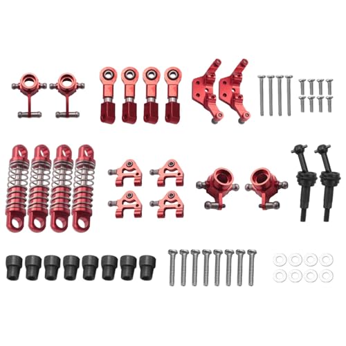 JYYTERD RC Auto Upgrade-Teile Kompatibel Mit Wltoys K969 K979 K989 K999 P929 P939 1/28 RC Autoteile Metall Upgrade Teile Set Stoßdämpfer Lenkbecher von JYYTERD