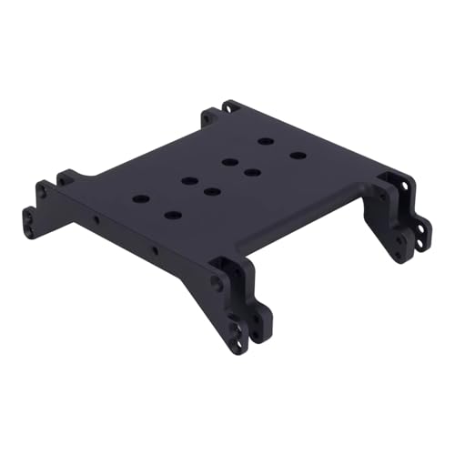 JYYTERD RC Auto Upgrade-Teile Kompatibel Mit Wraith RR10 Für Axial 90018 1/10 RC Auto Überrollkäfig-Übertragungsgetriebe Für Chassis-Unterfahrschutzplatte Mit Doppelten Befestigungslöchern(Black) von hjuink