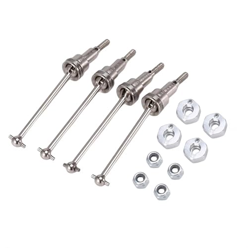 JYYTERD RC-Car Antriebswellen Kompatibel Mit HAIBOXING Für HBX 18856 18857 18858 18859 1/18 RC-Auto-Tuning-Teile, 4-teiliges Metall-Antriebswellen-CVD Und Radsechskant JYYTERD RC-Car Antriebswellen Kompatibel Mit HAIBOXING Für HBX 18856 18857 18858 18859 1/18 RC-Auto-Tuning-Teile, 4-teiliges Metall-Antriebswellen-CVD Und Radsechskant von JYYTERD