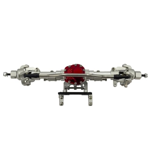 JYYTERD RC Teile Für Axial Für Scx10 Ii 2 90046 90047 AX90060 1/10 RC Auto Upgrades Teile Metallischen Körper Gerade Vorder- Und Hinterachse Zubehör(Silver,Front Axle) von JYYTERD