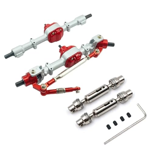 JYYTERD RC Teile Für MN D90 D91 D96 99S FJ45 1/12 RC Auto 1 Paar Vorderachse Set Mit Metall Getriebe Antriebswelle Upgrade Teile Zubehör(Silver B) von hjuink
