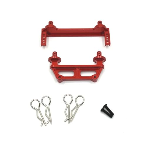 JYYTERD RC Teile Für Mjx 16207 16208 16209 16210 H16 M162 M163 1/16 RC Fernbedienung Auto Metall Körper Montieren Post Shell Spalte Upgrade Teile Zubehör(Red) von hjuink