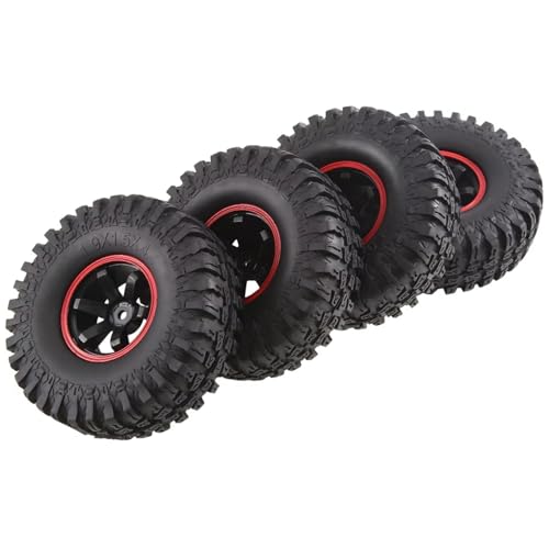 JYYTERD RC Teile Kompatibel Mit 1/10 RC-Autoteile Im Gelände Für Monster, 4er-Set, 115 Mm Hoch, 12 Mm Sechskant, RC-Truck-Räder Und -Reifen von JYYTERD