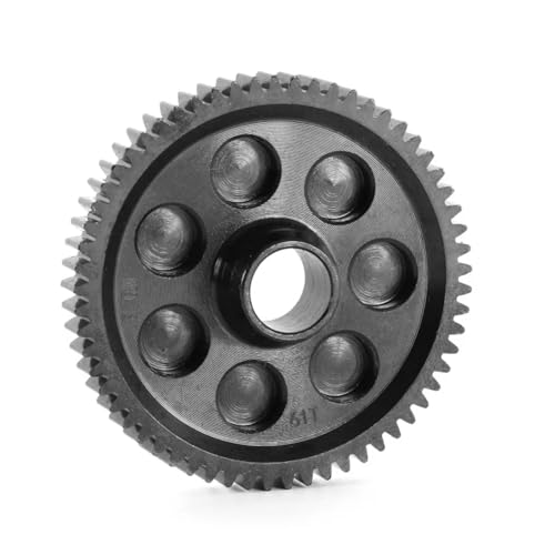 JYYTERD RC Teile Kompatibel Mit ARRMA Für Gorgon Für Monster Truck 4x2 1/10 RC-Auto-Tuning-Teile Stahl M0.8 61T Stirnrad Hauptzahnrad ARA311100 von JYYTERD