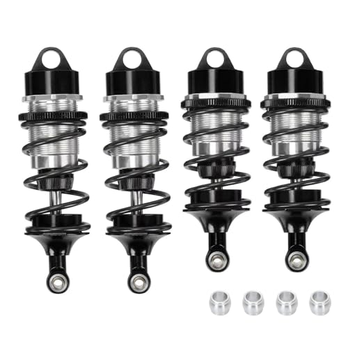 JYYTERD RC Teile Kompatibel Mit Arrma Für Felony Für Infraction Für Limitless 6S Für BLX Rc Autos Upgrade Teile Vorne Hinten Stoßdämpfer(Black) von hjuink