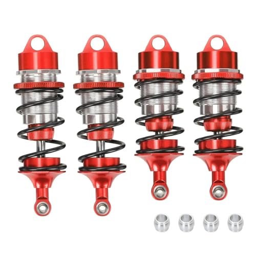 JYYTERD RC Teile Kompatibel Mit Arrma Für Felony Für Infraction Für Limitless 6S Für BLX Rc Autos Upgrade Teile Vorne Hinten Stoßdämpfer(Red) von hjuink