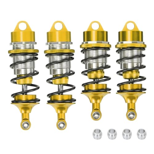 JYYTERD RC Teile Kompatibel Mit Arrma Für Felony Für Infraction Für Limitless 6S Für BLX Rc Autos Upgrade Teile Vorne Hinten Stoßdämpfer(Yellow) von hjuink