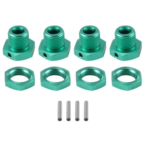JYYTERD RC Teile Kompatibel Mit Arrma Für Typhon Für Rock V3 1/8 RC-Auto-Upgrade-Teile-Zubehör-Kit Metall 17 Mm Rad-Sechskant-Nabenadapter Mit Mutter von JYYTERD