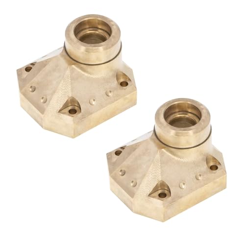 RC Teile Kompatibel Mit Axial Für Capra Für UTB 1/10 RC Auto Teile Zubehör 57g Messing Vordere Hinterachse Differential Abdeckung Diff(2pcs) von hjuink