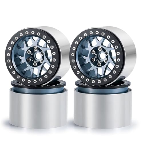 JYYTERD RC Teile Kompatibel Mit Axial Für RBX10 Für AXI03005 1/10 RC Für Felsen -Crawler -Auto -Upgrade Teile 4pcs 2.2 Beadlock Wheel Rim Hub 45 Mm Breite Breite(Gray) von JYYTERD