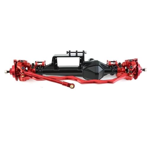 JYYTERD RC Teile Kompatibel Mit Axial Für RBX10 Für Ryft 1/10 RC Crawler Auto Upgrade Teile Zubehör Metall Komplette Vorder- Und Hinterachse(Red,Front) von JYYTERD