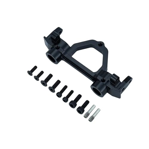 JYYTERD RC Teile Kompatibel Mit Axial Für SCX10 Für SCX10II 90046 90047 1/10 RC Crawler Auto Teile Metall Aluminium Vorne Hinten Stoßstange Montieren Träger Montieren(Black,Rear) von JYYTERD