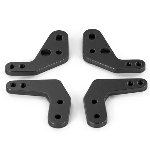 RC Teile Kompatibel Mit Axial Für SCX10 II 90046 1/10 RC Crawler Car Teile 4pcs Metallschockdämpferhalterungshängebliebener Verlängerung Schockturm(Black) von JYYTERD