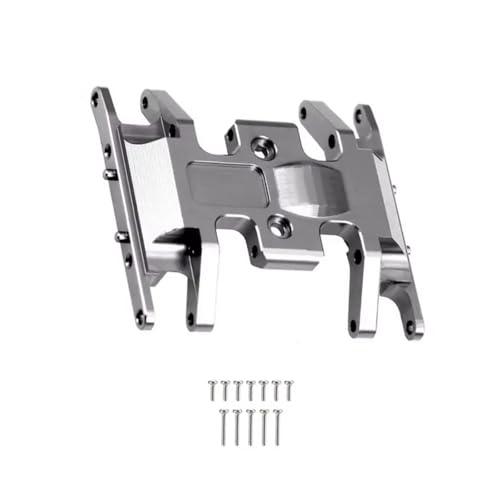 JYYTERD RC Teile Kompatibel Mit Axial Für SCX24 90081 1/24 RC Crawler Car Metal Getriebemontage Basis Getriebe Halteplatte Upgrade Teile(Gray) von JYYTERD