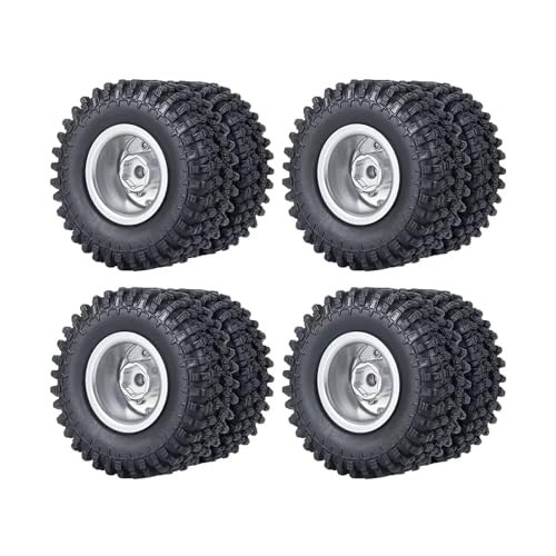 JYYTERD RC Teile Kompatibel Mit Axial Für SCX24 Alle Für Die Serie 1/24 RC Crawler Car Truck Accessoires Vordere Hinterrad -Rims -Reifen Mit CVD -Fahrerwelle(Wheel Tire Set-A) von JYYTERD