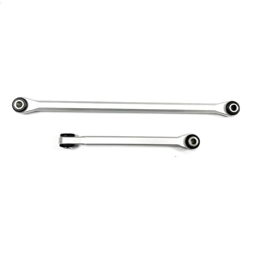 RC Teile Kompatibel Mit Axial UTB18 1/18 Fernbedienungsauto, Upgrade-Teile, Ersatzzubehör, 2 Stück Lenkstangenstange Aus Aluminiumlegierung(Silver) von JYYTERD