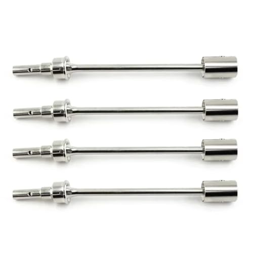 JYYTERD RC Teile Kompatibel Mit E-Revo Für VXL 86086-4 1/10 RC Autoteile Zubehör 4 Stück/2 Stück Stahlantriebswelle CVD-Antriebswelle Und Antriebsbecher(Silver,4pcs) von JYYTERD