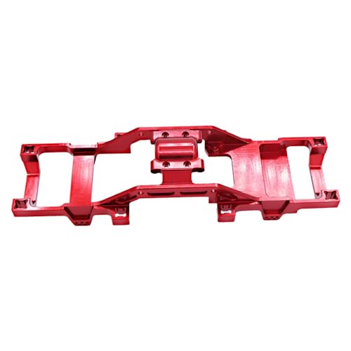 JYYTERD RC Teile Kompatibel Mit FMS Für FCX18 Für FCX24 1/24 RC Auto Teil Zubehör 1 Stücke Aluminium Legierung Starken Auto Rahmen Für Chassis Rahmen(Red) von JYYTERD