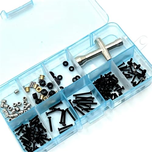 JYYTERD RC Teile Kompatibel Mit FMS Für FCX24 1/24 RC Crawler Autoteile Zubehör M1.6 M2 Schrauben Befestigungssatz Hülse Inbusschlüssel Reparaturwerkzeuge JYYTERD RC Teile Kompatibel Mit FMS Für FCX24 1/24 RC Crawler Autoteile Zubehör M1.6 M2 Schrauben Befestigungssatz Hülse Inbusschlüssel Reparaturwerkzeuge von JYYTERD
