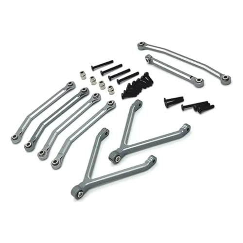 JYYTERD RC Teile Kompatibel Mit FMS Für Xiaoqi Für FCX24 1/24 RC Autoersatzteile Metall-Upgrade Für Fahrgestellhebel Lenkhebel(Gray) von JYYTERD