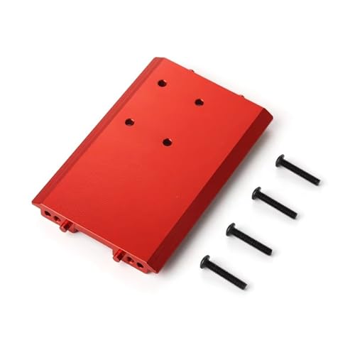 RC Teile Kompatibel Mit Gen7 1/10 Fernbedienung Auto Upgrade Teil Zubehör Ersatzteile Aluminiumlegierung Unterfahrschutz Getriebehalterung(Red) von JYYTERD
