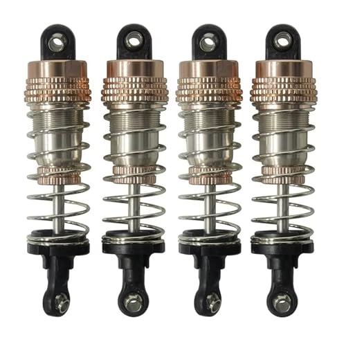 JYYTERD RC Teile Kompatibel Mit HAIBOXING Für HBX 16889 16889A 16890 16890A SG1601 1/16 RC Autoteile Zubehör 4 Stück Metall-Stoßdämpfer-Öldämpfer von JYYTERD