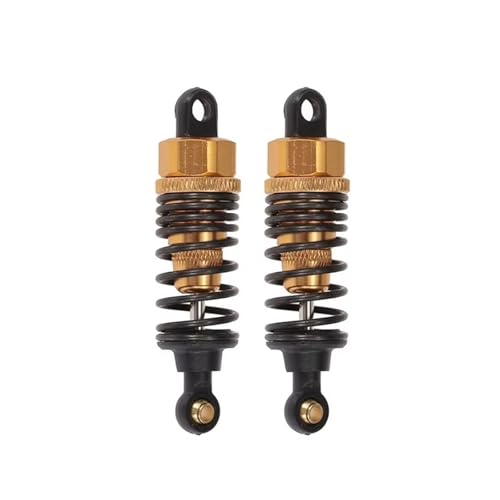 JYYTERD RC Teile Kompatibel Mit HSP 102004 122004 02002 02175 1/10 On-Road Drift Car 94123 94122 Teile 2 Stück 4 Stück Metall-Stoßdämpfer-Dämpfer 68 Mm(Yellow,2pcs) von hjuink