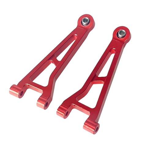 JYYTERD RC Teile Kompatibel Mit Hyper Go 14209 14210 1/14 Fernbedienung Rc Car Upgrade Metallteile Modifikation Vorne Oben Für Swing Arm Upgrade Teile(Red) von hjuink