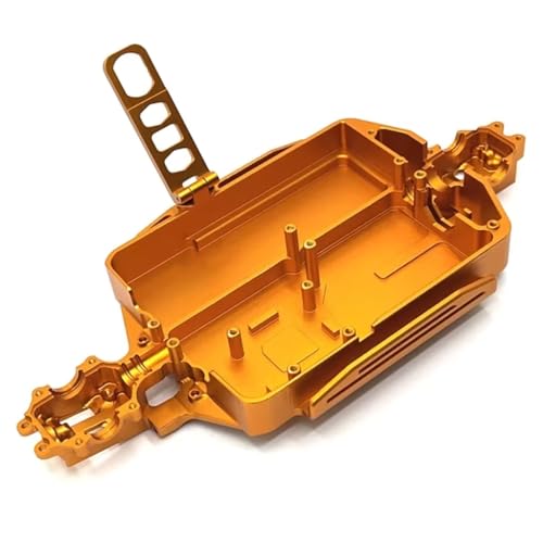 RC Teile Kompatibel Mit MJX Für Hyper Go 16207 16208 16209 16210 H16 M162 1/16 RC Auto Upgrade Teile Zubehör Metallkörper Für Chassis(Yellow) von JYYTERD