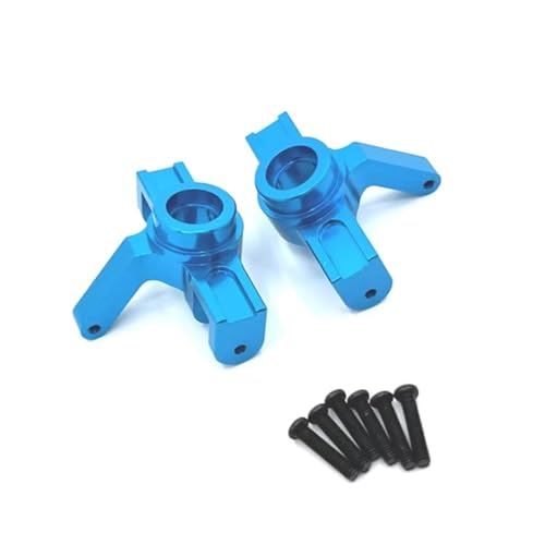 JYYTERD RC Teile Kompatibel Mit MJX H16 16207 16208 16209 16210 1/16 RC Auto Teile Zubehör Metall Front Lenkung Cup Achsschenkel(Blue) von JYYTERD