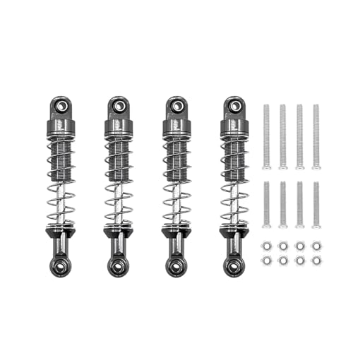 JYYTERD RC Teile Kompatibel Mit MN D90 Für MN-90 Für MN99S Für WPL C14 C24 C34 RC Auto Ersatzteile Metall Stoßdämpfer Mit Erweiterter Fester Halterung(Gray) von JYYTERD
