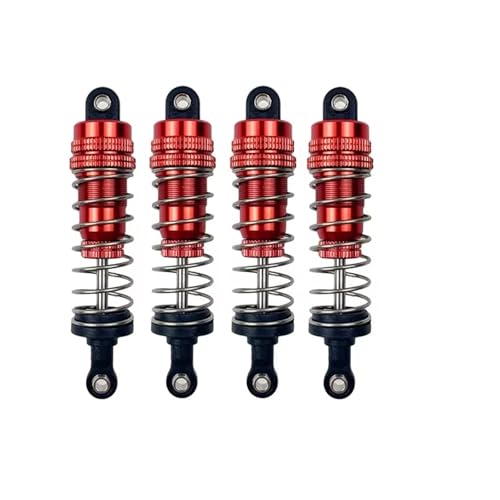 JYYTERD RC Teile Kompatibel Mit MN Für MN128 MN86 MN86s G500 1/12 Fernbedienung Auto Hydraulische Metall Stoßdämpfer Zubehör Teile(Red) von JYYTERD